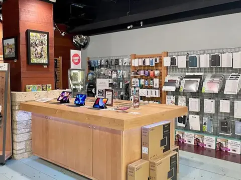 Inside the 12th Man Technology store in the MSC