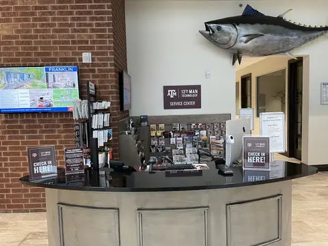 Front desk at the 12th Man Technology Service Center